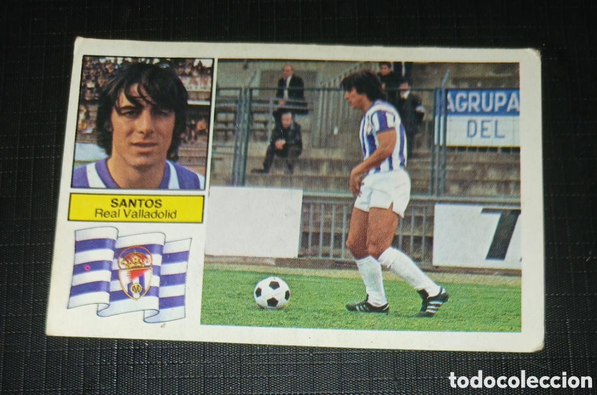 Cromos de f&uacute;tbol: Cromo Santos Real Valladolid Ed. Este Liga 1982 1983 82-83 Sin pegar, nunca pegado