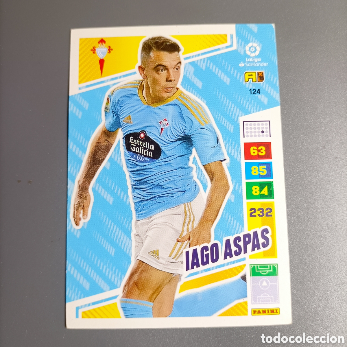 Cartes &agrave; collectionner de Football: ADRENALYN. LIGA 2022-2023 (CELTA) №124 IAGO ASPAS