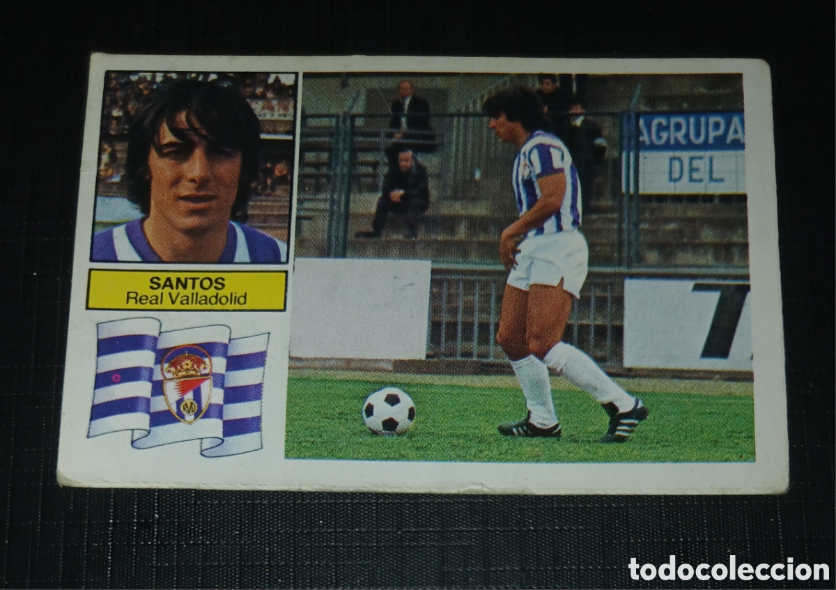 Fu&szlig;ball-Sticker: Cromo Santos Real Valladolid Ed. Este Liga 1982 1983 82-83 Sin pegar, nunca pegado