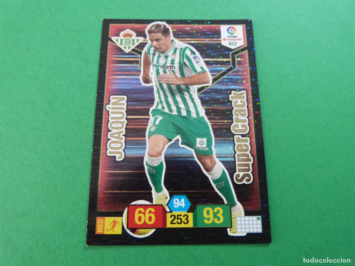 Cromos de f&uacute;tbol: TRADING CARD FUTBOL JOAQUIN REAL BETIS BALOMPIE N&ordm; 452 LIGA ADRENALYN XL 2018-2019/18-19 PANINI