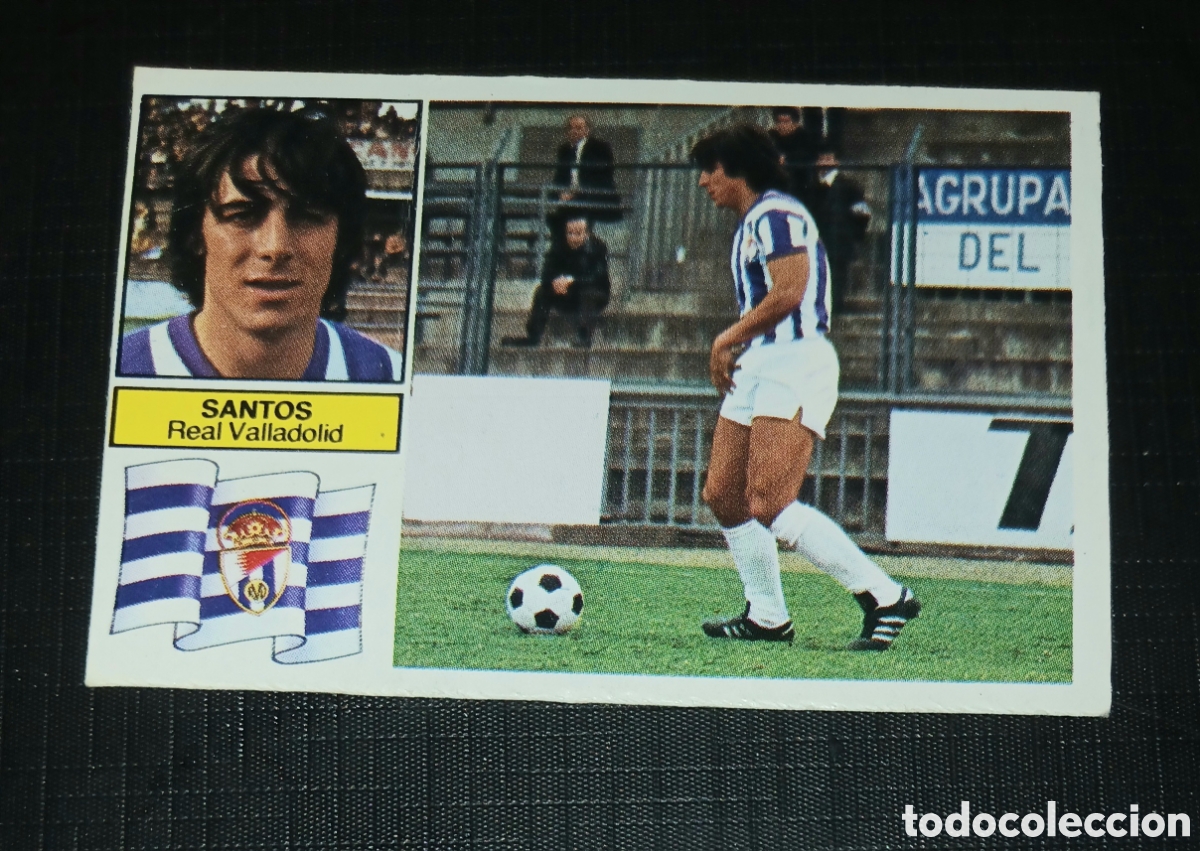 Cromos de f&uacute;tbol: Cromo Santos Real Valladolid Ed. Este Liga 1982 1983 82-83 Sin pegar, nunca pegado