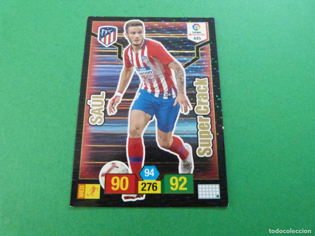 Cromos de f&uacute;tbol: TRADING CARD FUTBOL SAUL ATLETICO DE MADRID N&ordm; 445 LIGA ADRENALYN XL 2018-2019/18-19 PANINI