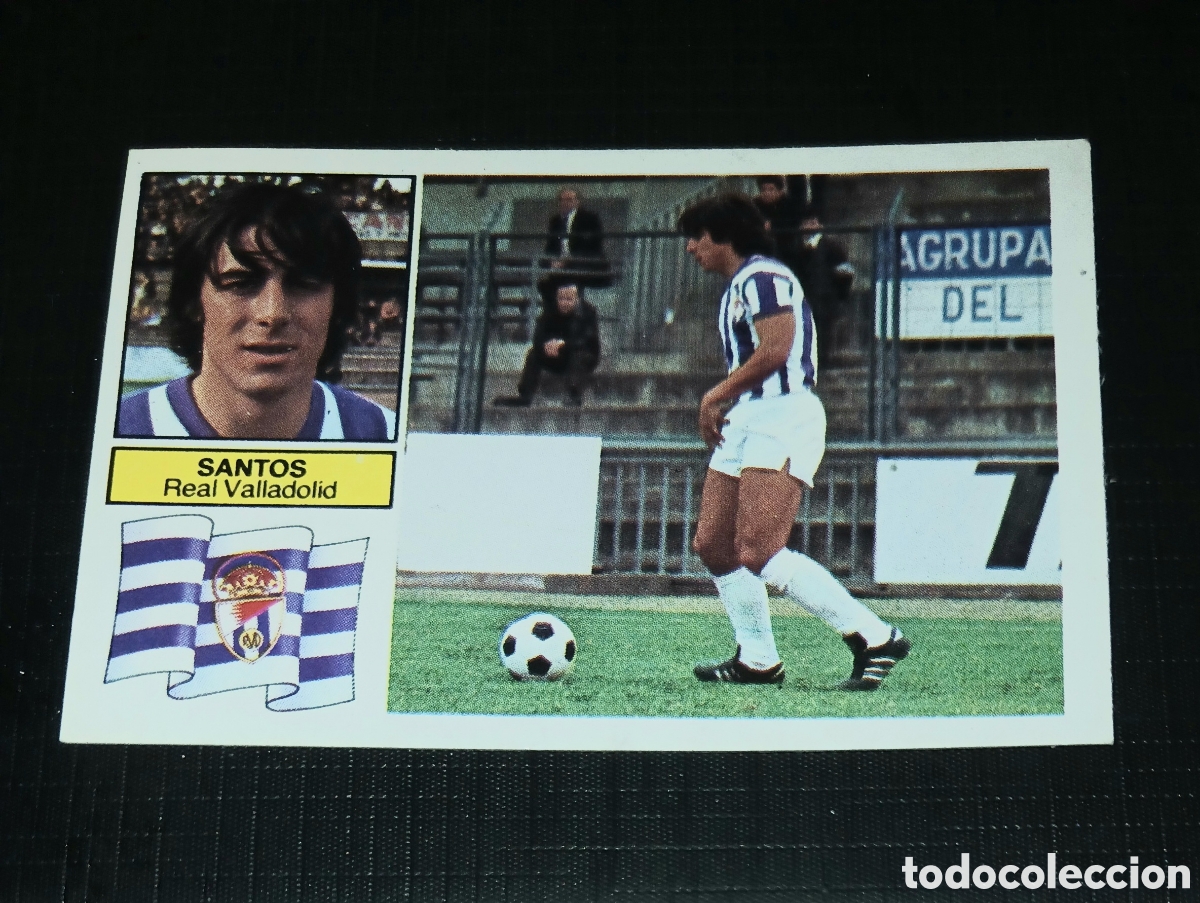 Cromos de f&uacute;tbol: Cromo Santos Real Valladolid Ed. Este Liga 1982 1983 82-83 Sin pegar, nunca pegado