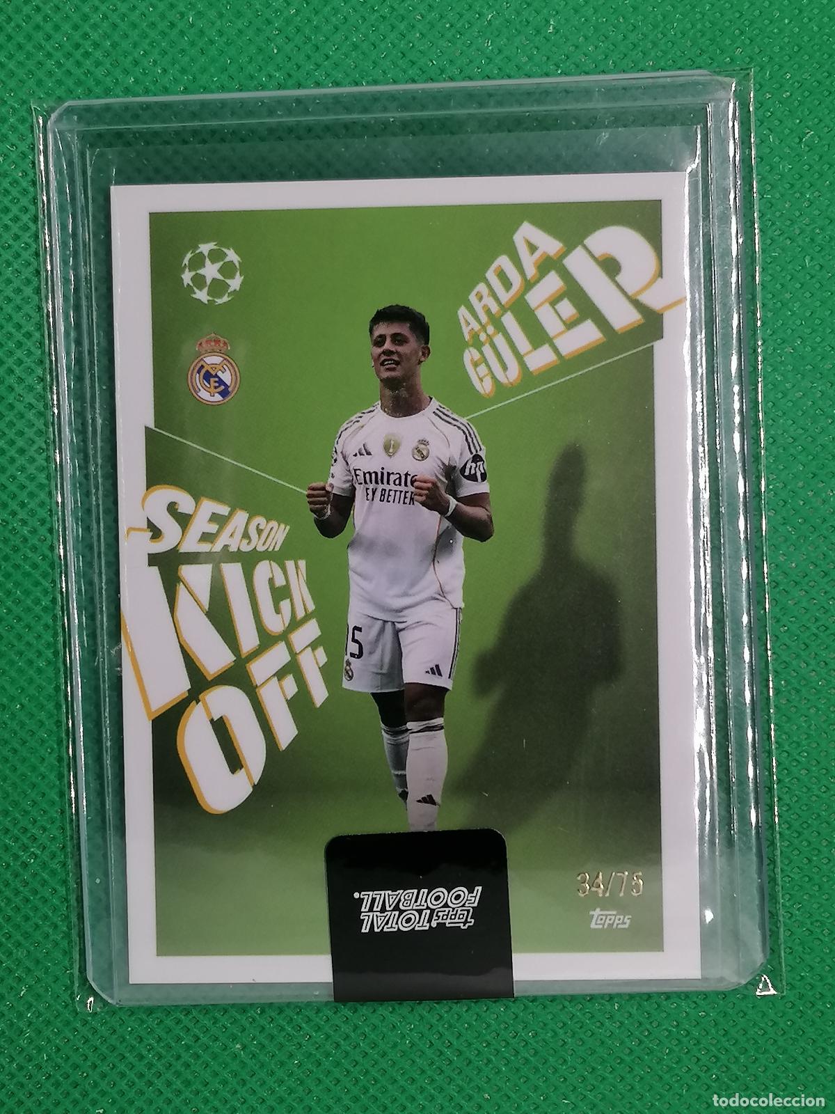 Cromos de f&uacute;tbol: ARDA GULER REAL MADRID SEASON KICK OFF /75 ⚽ TTF TOPPS TOTAL FOOTBALL 25 26 2025 2026 ⚽