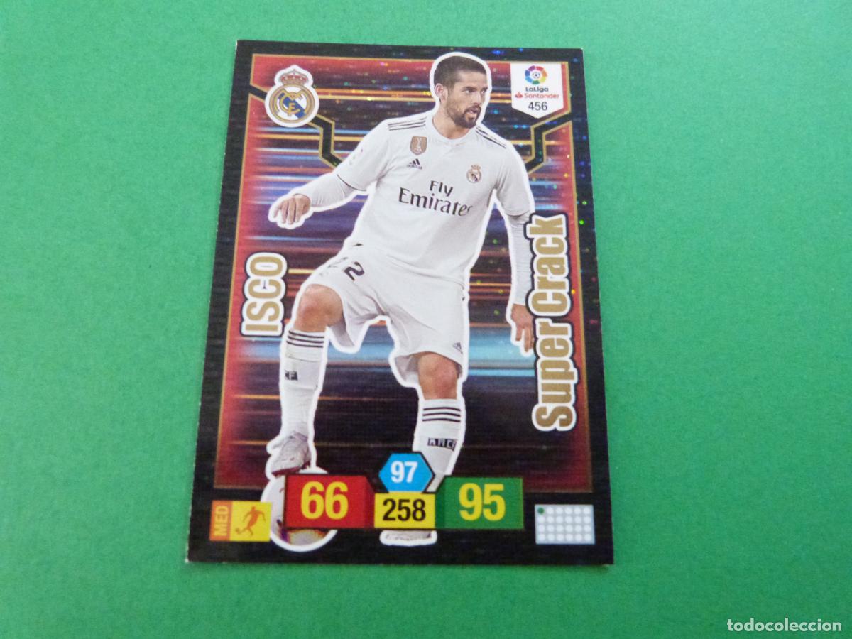 Cromos de f&uacute;tbol: TRADING CARD FUTBOL ISCO REAL MADRID C.F. N&ordm; 456 LIGA ADRENALYN XL 2018-2019/18-19 PANINI