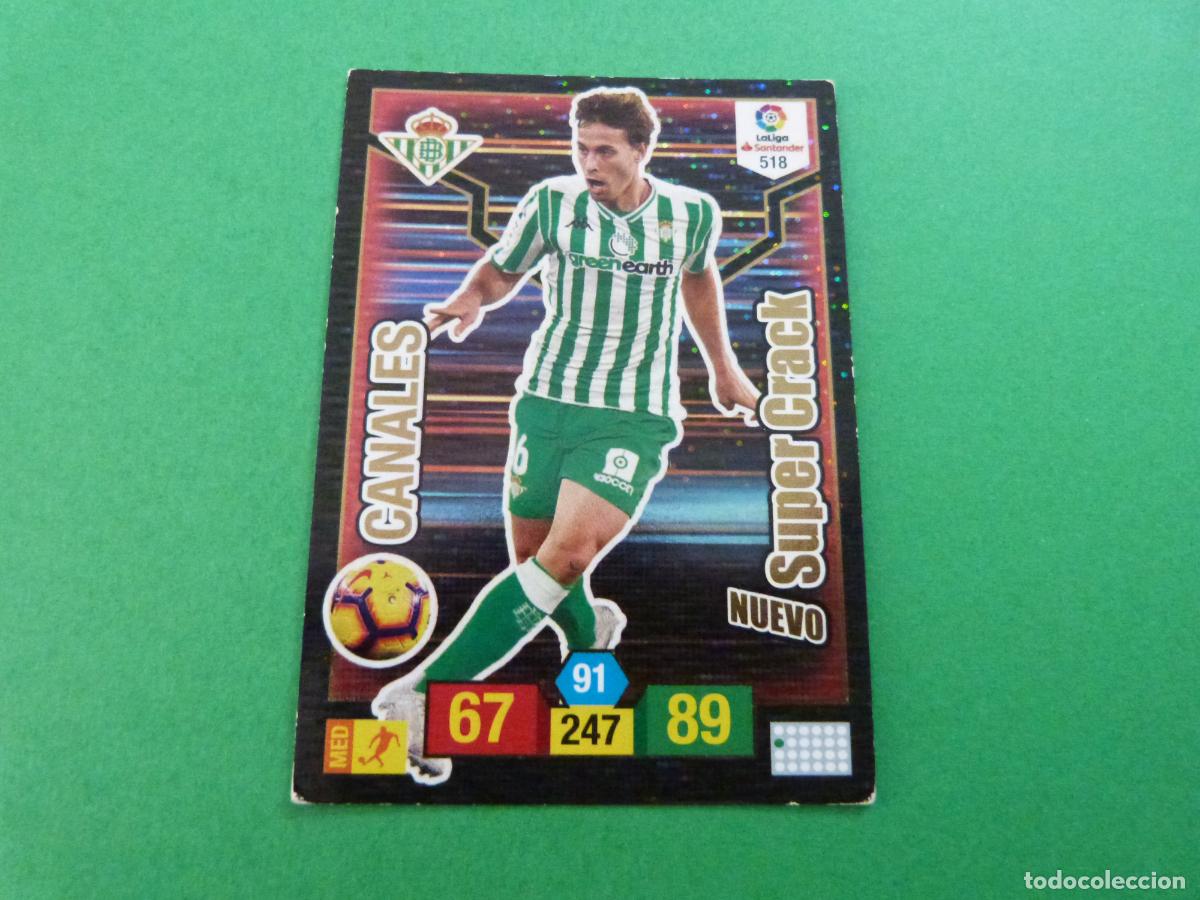 Cromos de f&uacute;tbol: TRADING CARD FUTBOL CANALES REAL BETIS BALOMPIE N&ordm; 518 LIGA ADRENALYN XL 2018-2019/18-19 PANINI