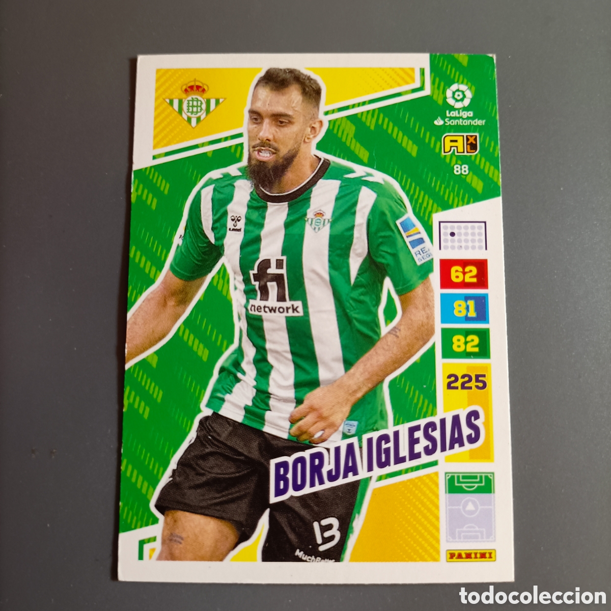 Cromos de f&uacute;tbol: ADRENALYN. LIGA 2022-2023 (BETIS) №88 BORJA IGLESIAS