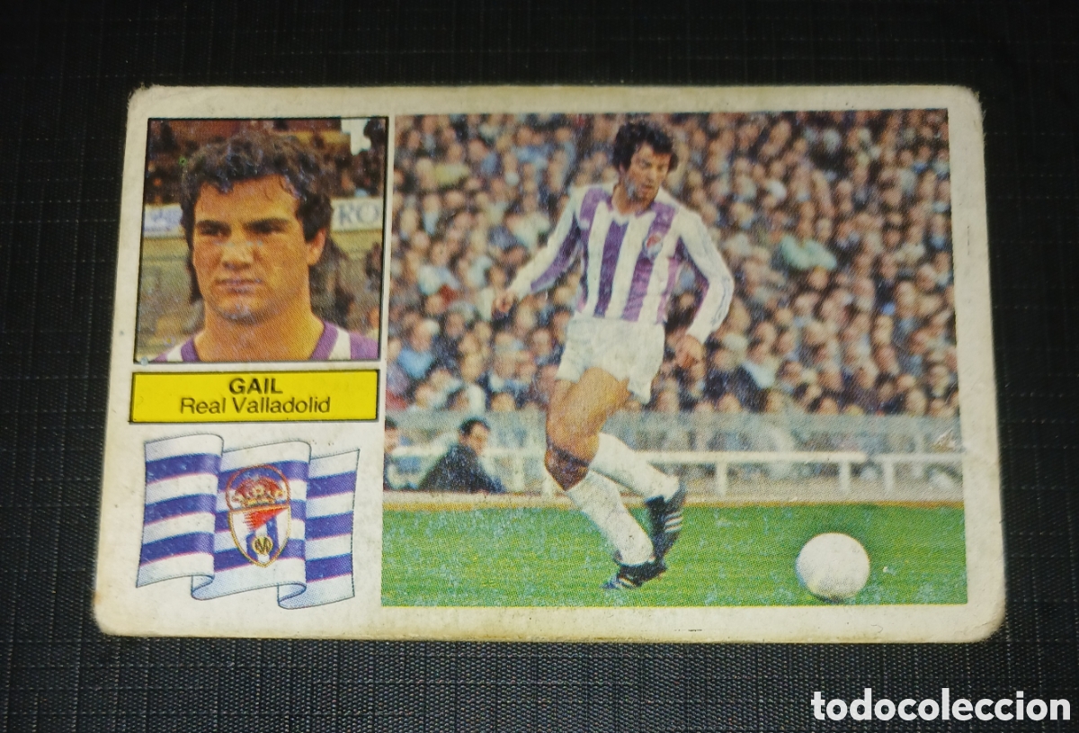 Cromos de f&uacute;tbol: Cromo Gail Real Valladolid Ed. Este Liga 1982 1983 82-83 Sin pegar, nunca pegado