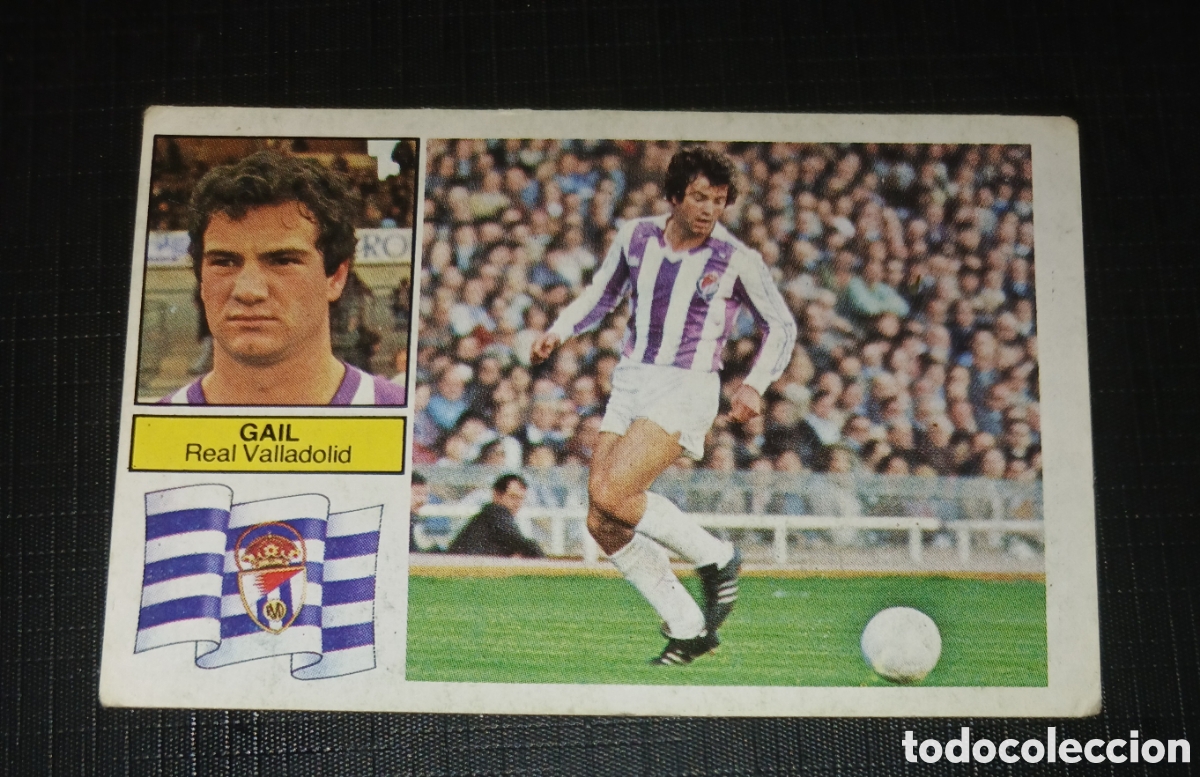 Cromos de f&uacute;tbol: Cromo Gail Real Valladolid Ed. Este Liga 1982 1983 82-83 Sin pegar, nunca pegado