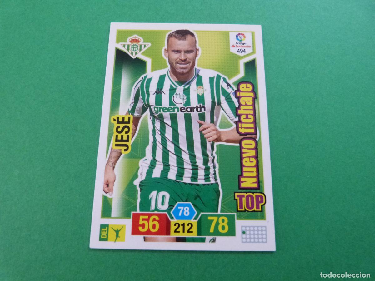 Cromos de f&uacute;tbol: TRADING CARD FUTBOL JESE REAL BETIS BALOMPIE N&ordm; 494 LIGA ADRENALYN XL 2018-2019/18-19 PANINI