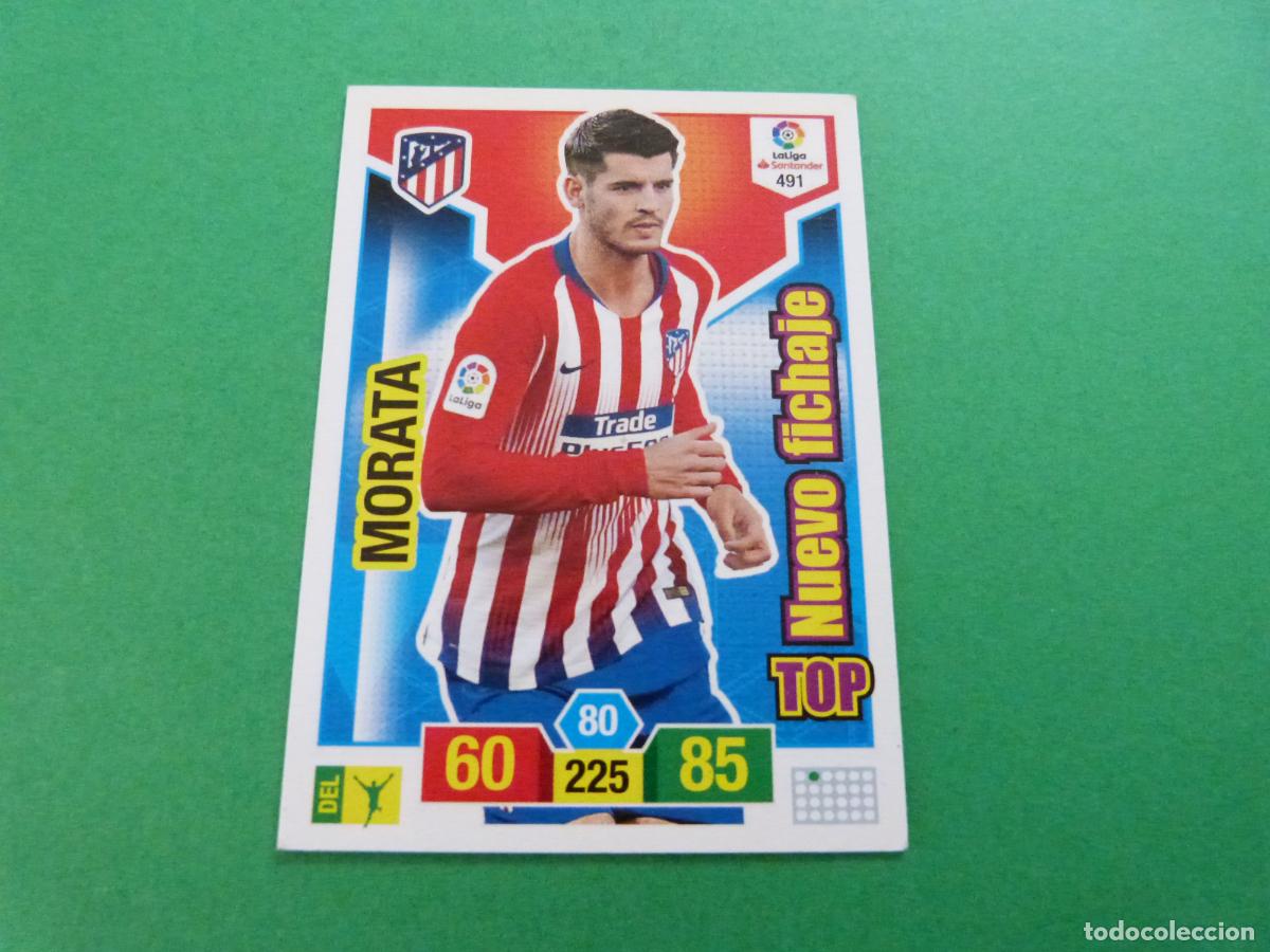Cromos de f&uacute;tbol: TRADING CARD FUTBOL MORATA ATLETICO DE MADRID N&ordm; 491 LIGA ADRENALYN XL 2018-2019/18-19 PANINI