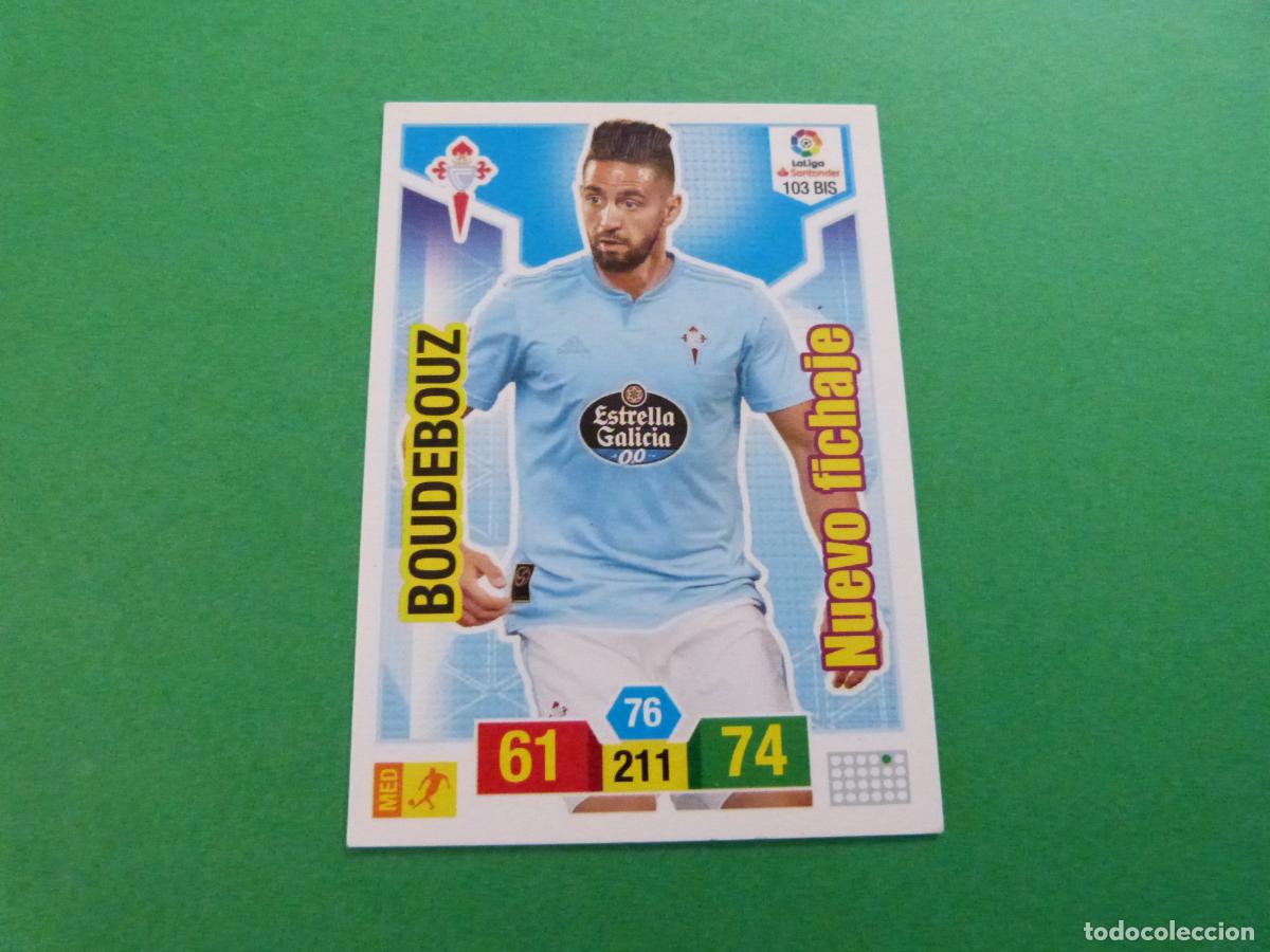 Fu&szlig;ball-Sticker: TRADING CARD FUTBOL BOUDEBOUZ CELTA DE VIGO N&ordm; 103 BIS LIGA ADRENALYN XL 2018-2019/18-19 PANINI
