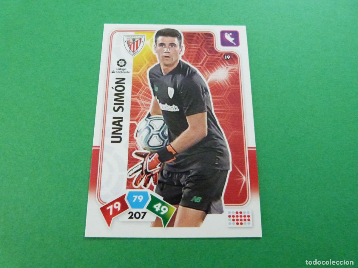 Fu&szlig;ball-Sticker: TRADING CARD FUTBOL UNAI SIMON ATH. BILBAO N&ordm; 19 LIGA ADRENALYN XL 2019-2020/19-20 PANINI