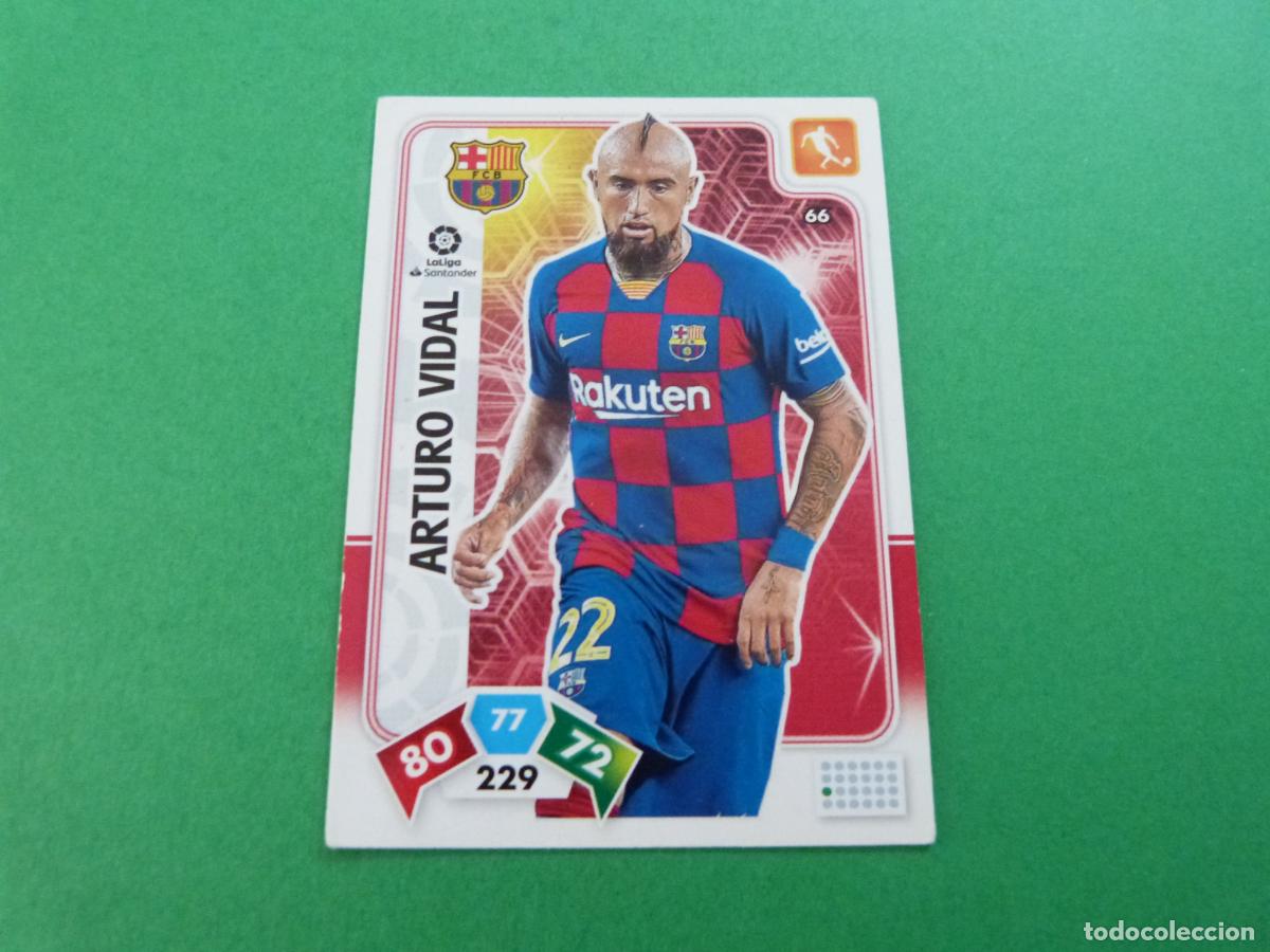 Fu&szlig;ball-Sticker: TRADING CARD FUTBOL ARTURO VIDAL F.C. BARCELONA N&ordm; 66 LIGA ADRENALYN XL 2019-2020/19-20 PANINI