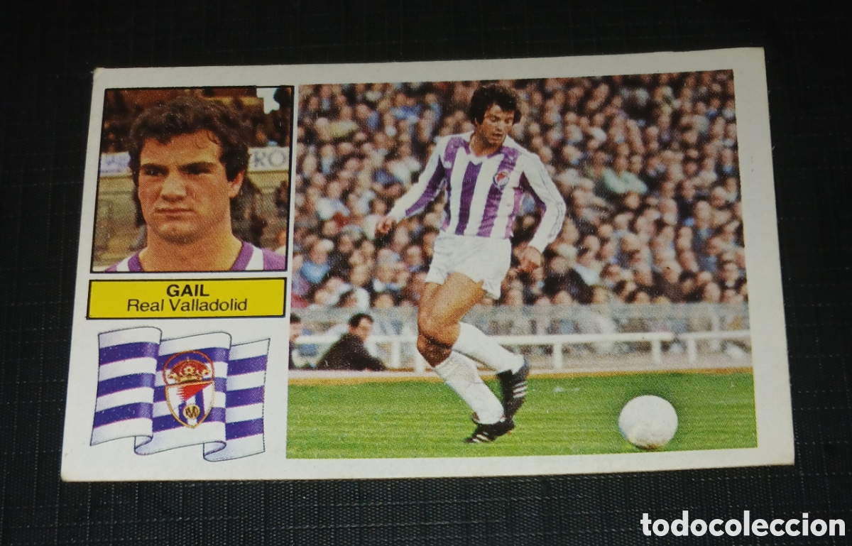 Fu&szlig;ball-Sticker: Cromo Gail Real Valladolid Ed. Este Liga 1982 1983 82-83 Sin pegar, nunca pegado