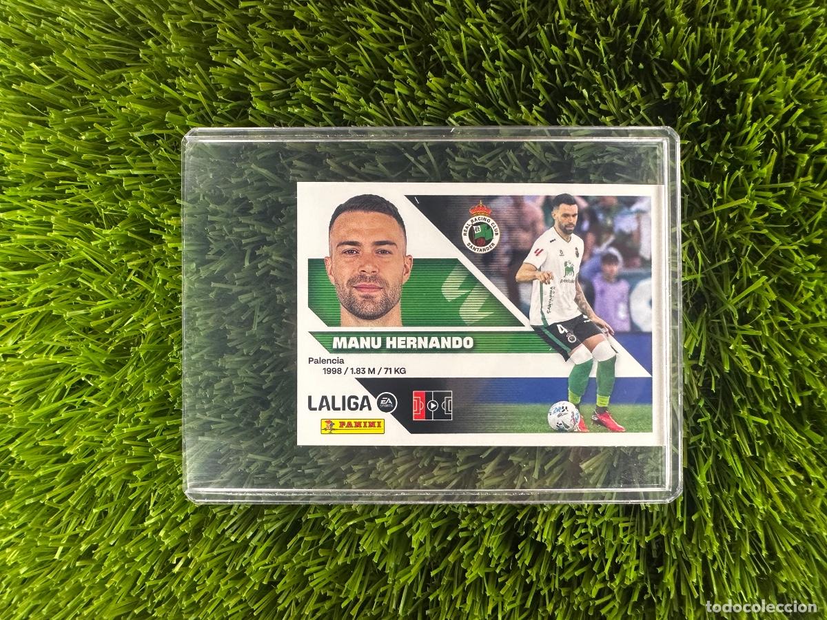 Cromos de f&uacute;tbol: N&ordm; 9A Manu Hernando R Racing C Liga Este 26 27