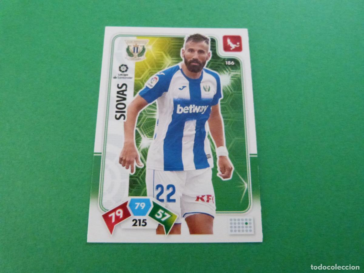 Cromos de f&uacute;tbol: TRADING CARD FUTBOL SIOVAS C.D. LEGANES N&ordm; 186 LIGA ADRENALYN XL 2019-2020/19-20 PANINI