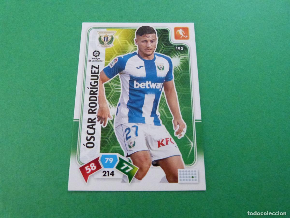 Cromos de f&uacute;tbol: TRADING CARD FUTBOL OSCAR RODRIGUEZ C.D. LEGANES N&ordm; 193 LIGA ADRENALYN XL 2019-2020/19-20 PANINI