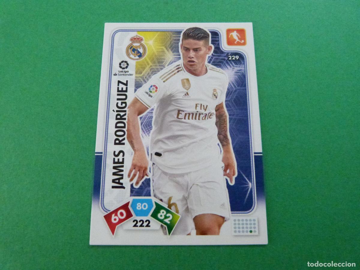 Cromos de f&uacute;tbol: TRADING CARD FUTBOL JAMES RODRIGUEZ REAL MADRID C.F. N&ordm; 229 LIGA ADRENALYN XL 2019-2020/19-20 PANINI
