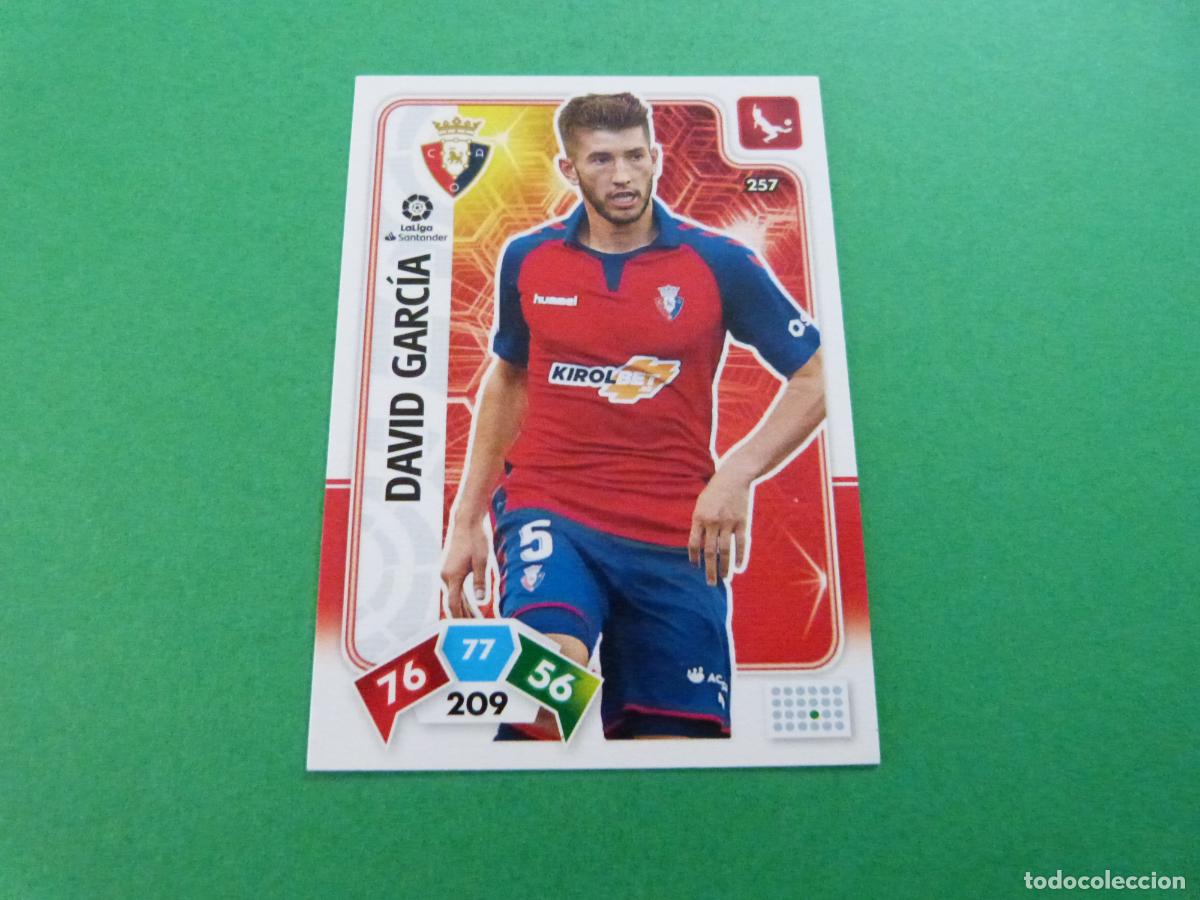 Cromos de f&uacute;tbol: TRADING CARD FUTBOL DAVID GARCIA AT. OSASUNA N&ordm; 257 LIGA ADRENALYN XL 2019-2020/19-20 PANINI