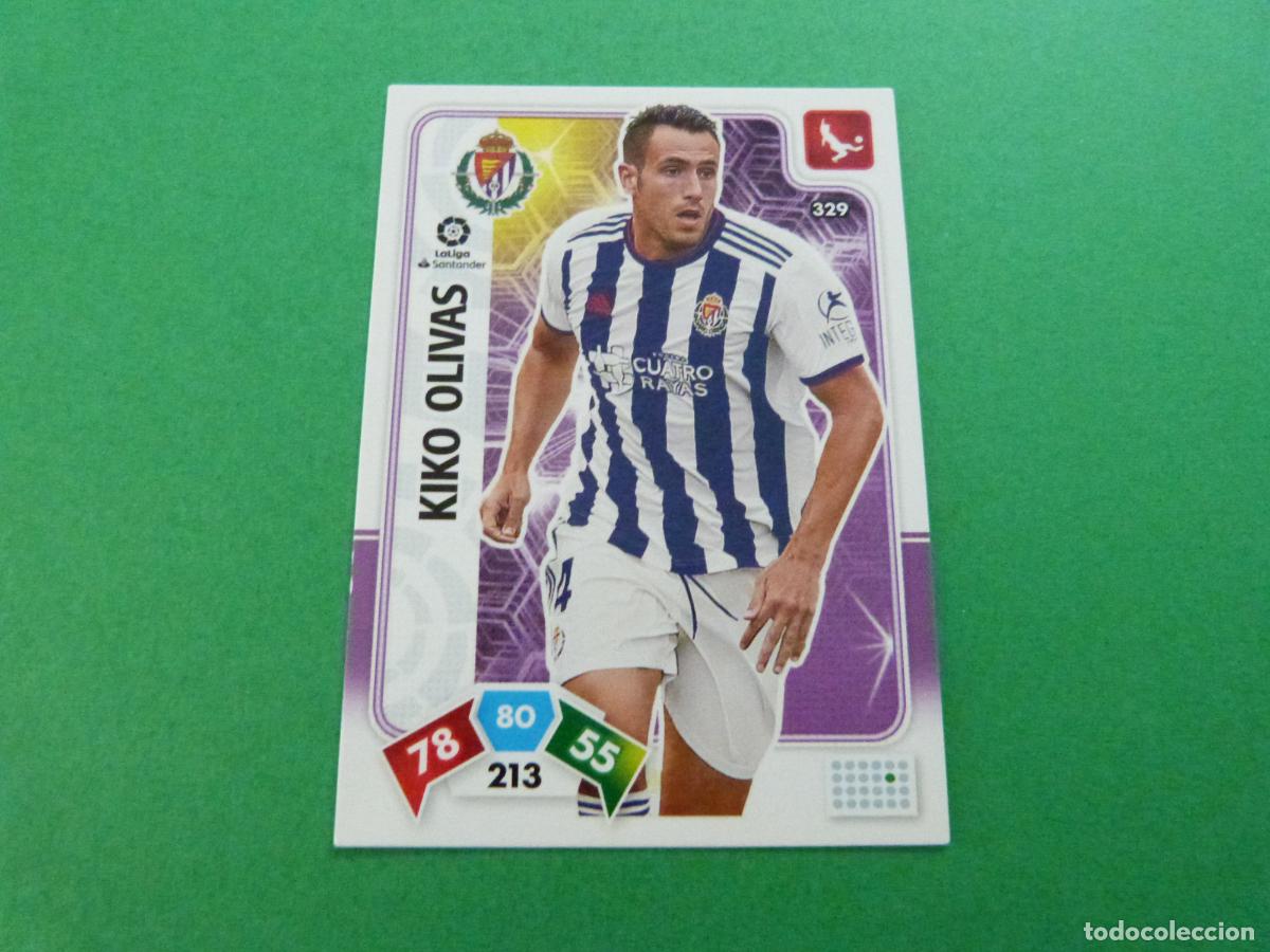Cromos de f&uacute;tbol: TRADING CARD FUTBOL KIKO OLIVAS REAL VALLADOLID C.F. N&ordm; 329 LIGA ADRENALYN XL 2019-2020/19-20 PANINI
