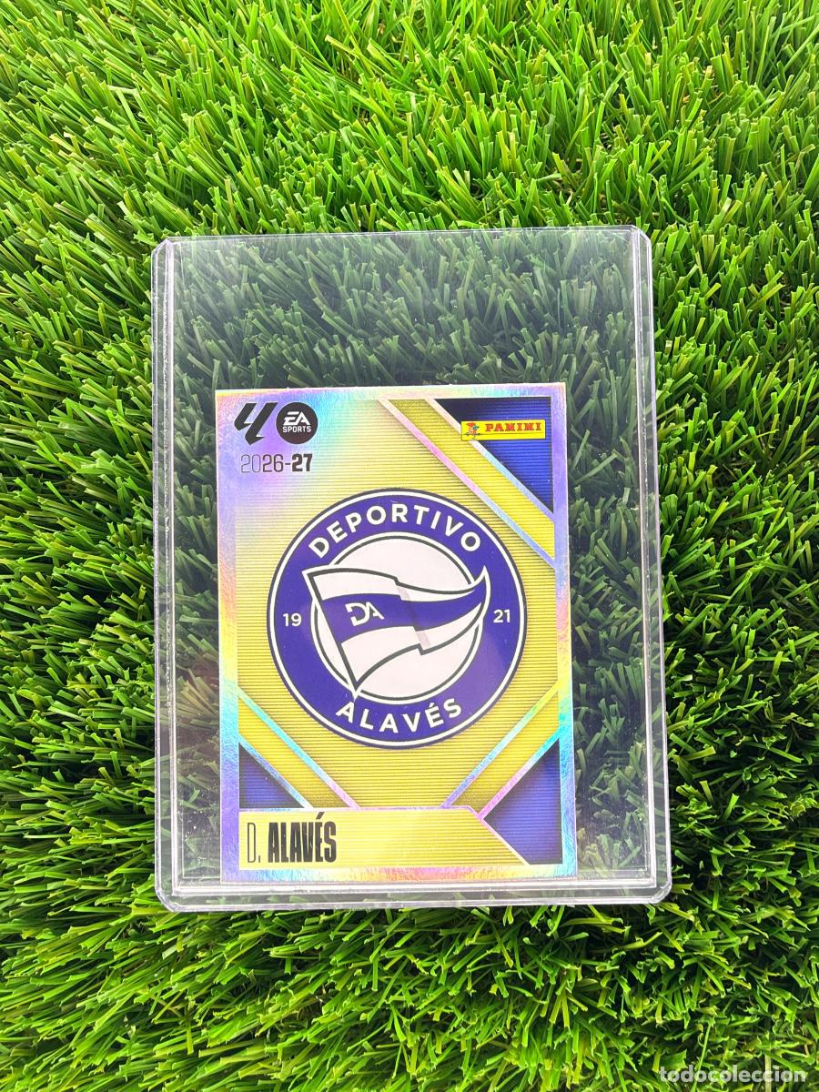 Cromos de f&uacute;tbol: N&ordm; 1 Escudo D Alav&eacute;s Liga Este 26 27