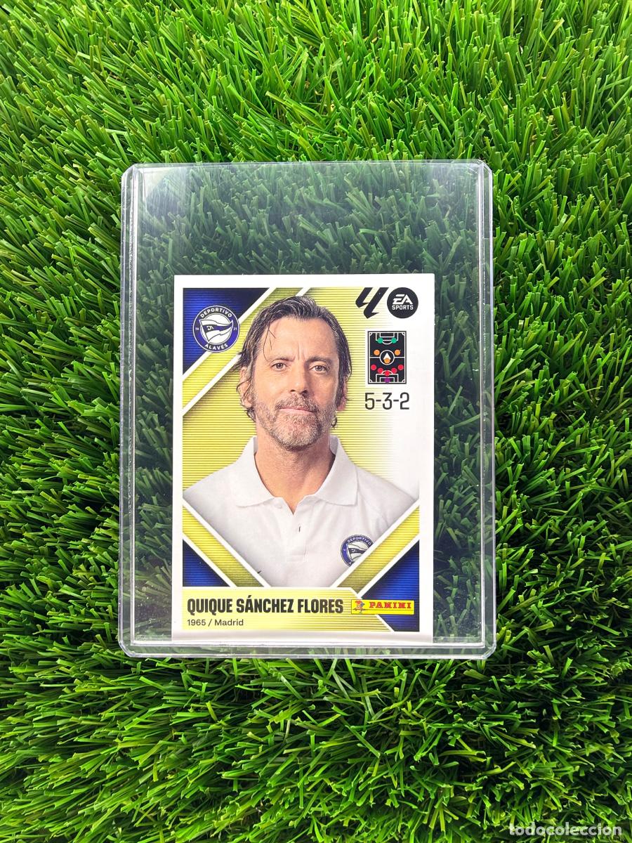 Cromos de f&uacute;tbol: N&ordm; 2 Quique S&aacute;nchez Flores Entrenador D Alav&eacute;s Liga Este 26 27