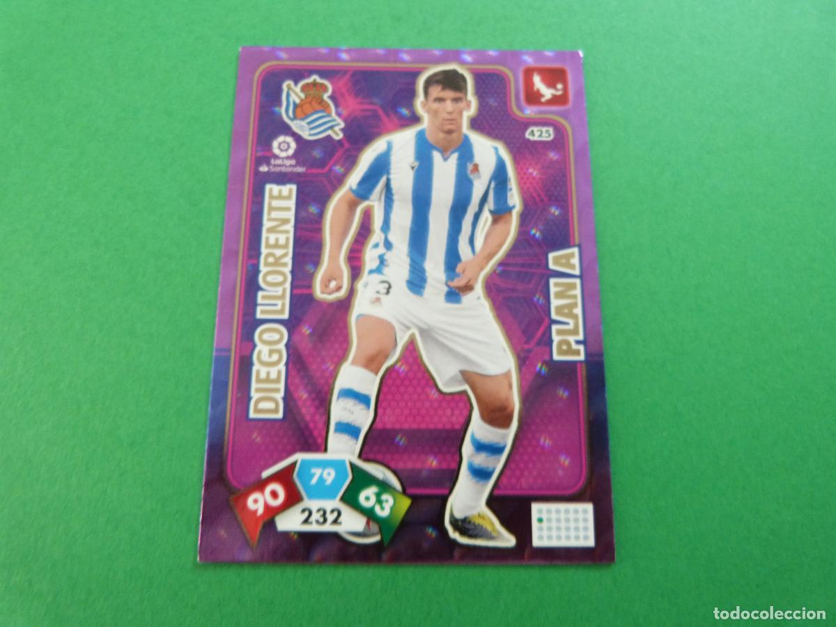 Cromos de f&uacute;tbol: TRADING CARD FUTBOL DIEGO LLORENTE REAL SOCIEDAD N&ordm; 425 LIGA ADRENALYN XL 2019-2020/19-20 PANINI