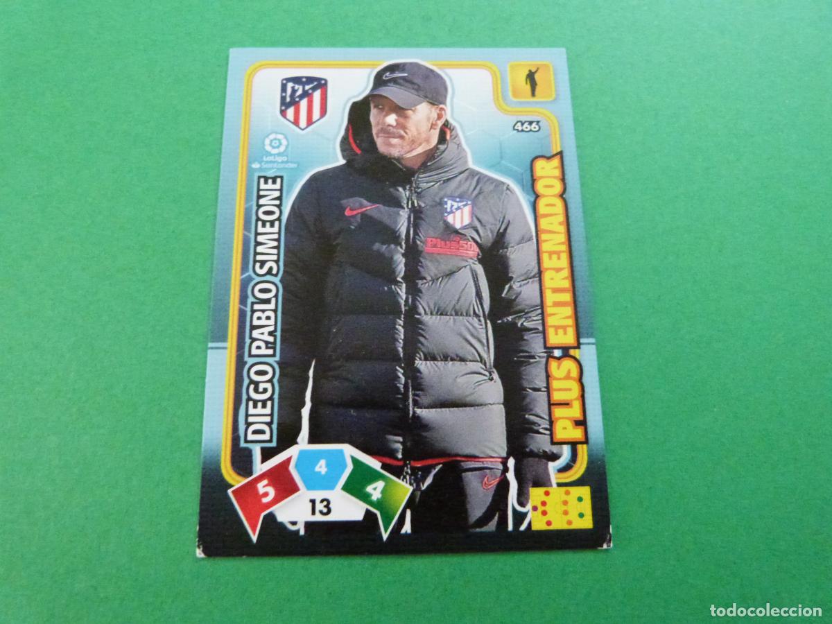 Cromos de f&uacute;tbol: TRADING CARD FUTBOL SIMEONE ATLETICO DE MADRID N&ordm; 466 LIGA ADRENALYN XL 2019-2020/19-20 PANINI