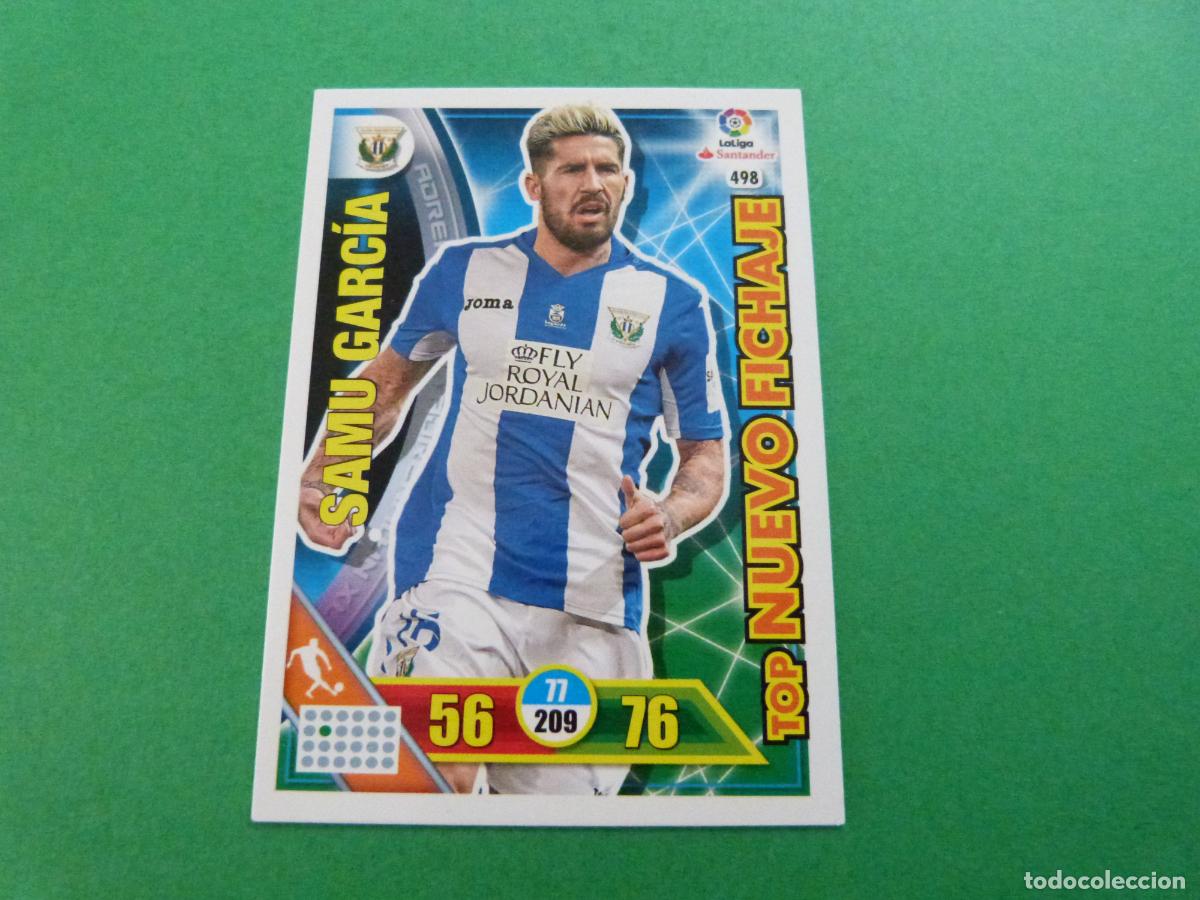 Football Stickers: TRADING CARD FUTBOL SAMU GARCIA C.D. LEGANES N&ordm; 498 LIGA ADRENALYN XL 2016-2017/16-17 PANINI