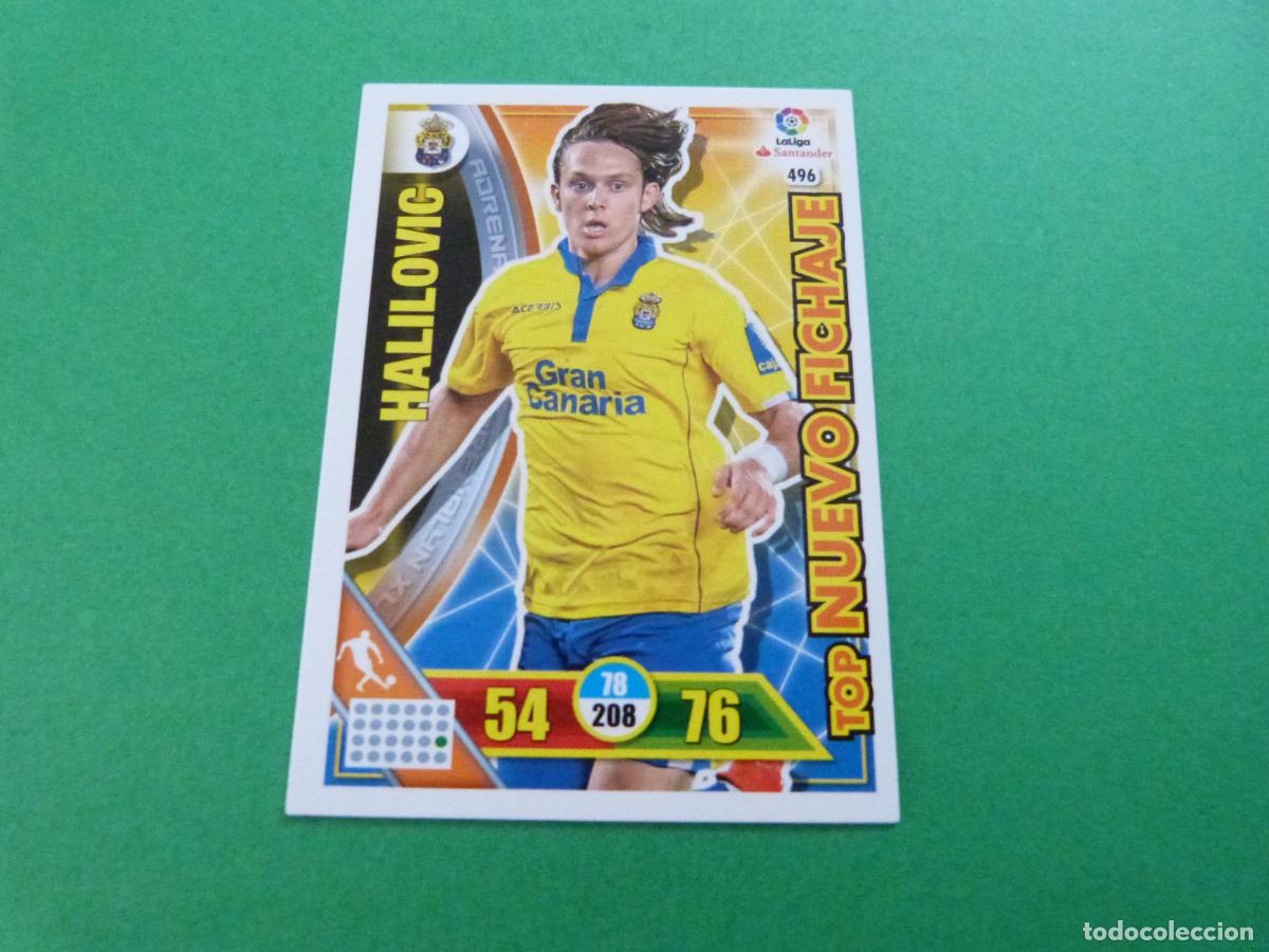 Football Stickers: TRADING CARD FUTBOL HALILOVIC U.D. LAS PALMAS N&ordm; 496 LIGA ADRENALYN XL 2016-2017/16-17 PANINI