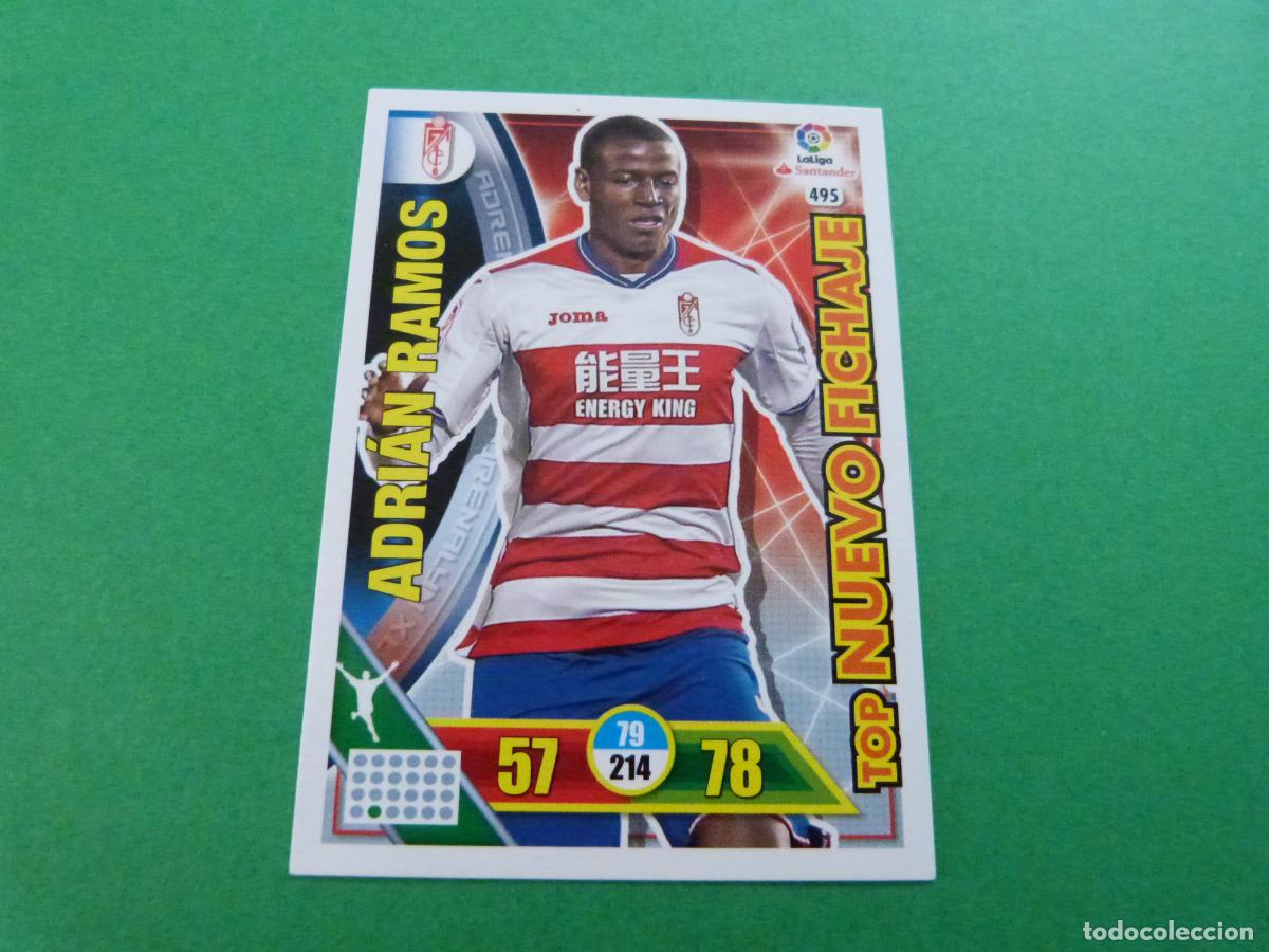 Football Stickers: TRADING CARD FUTBOL ADRIAN RAMOS GRANADA C.F. N&ordm; 495 LIGA ADRENALYN XL 2016-2017/16-17 PANINI