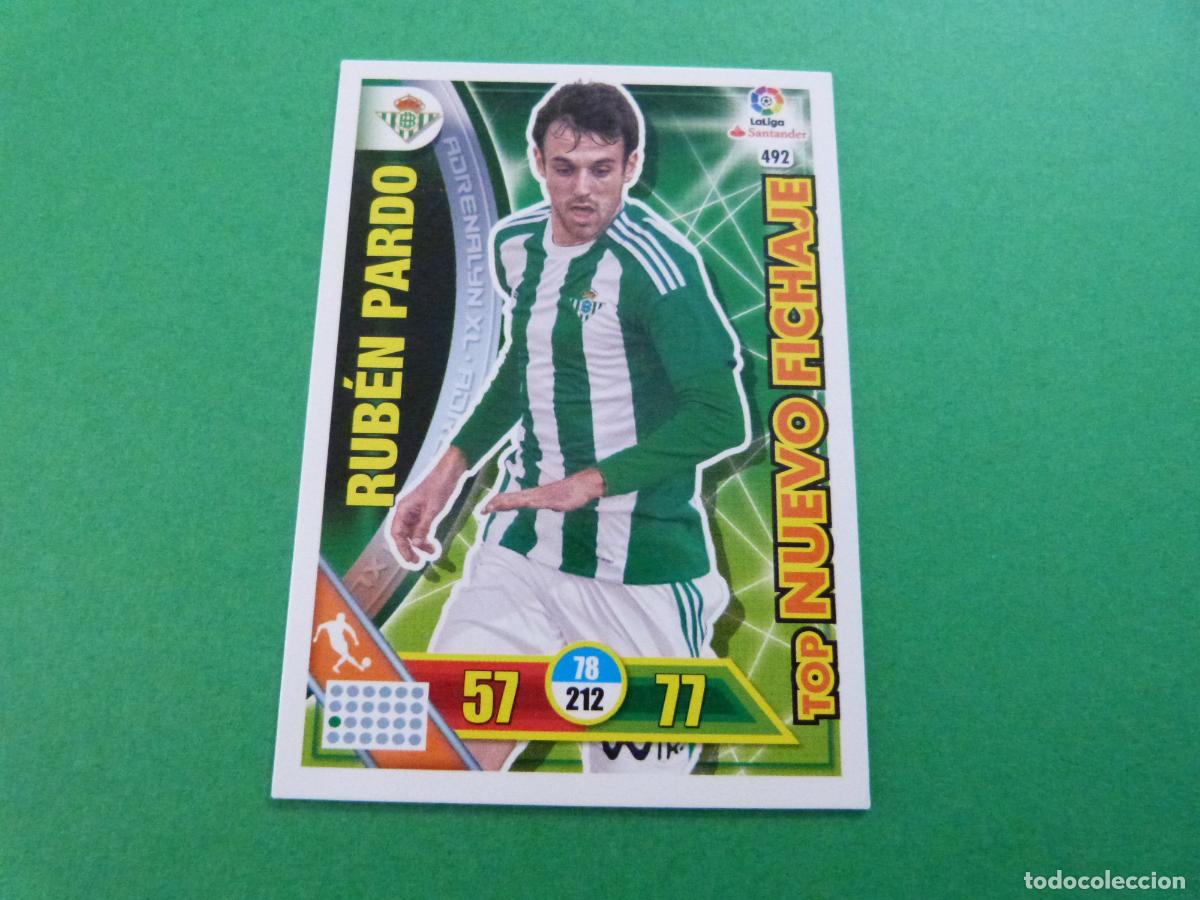 Football Stickers: TRADING CARD FUTBOL RUBEN PARDO REAL BETIS BALOMPIE N&ordm; 492 LIGA ADRENALYN XL 2016-2017/16-17 PANINI