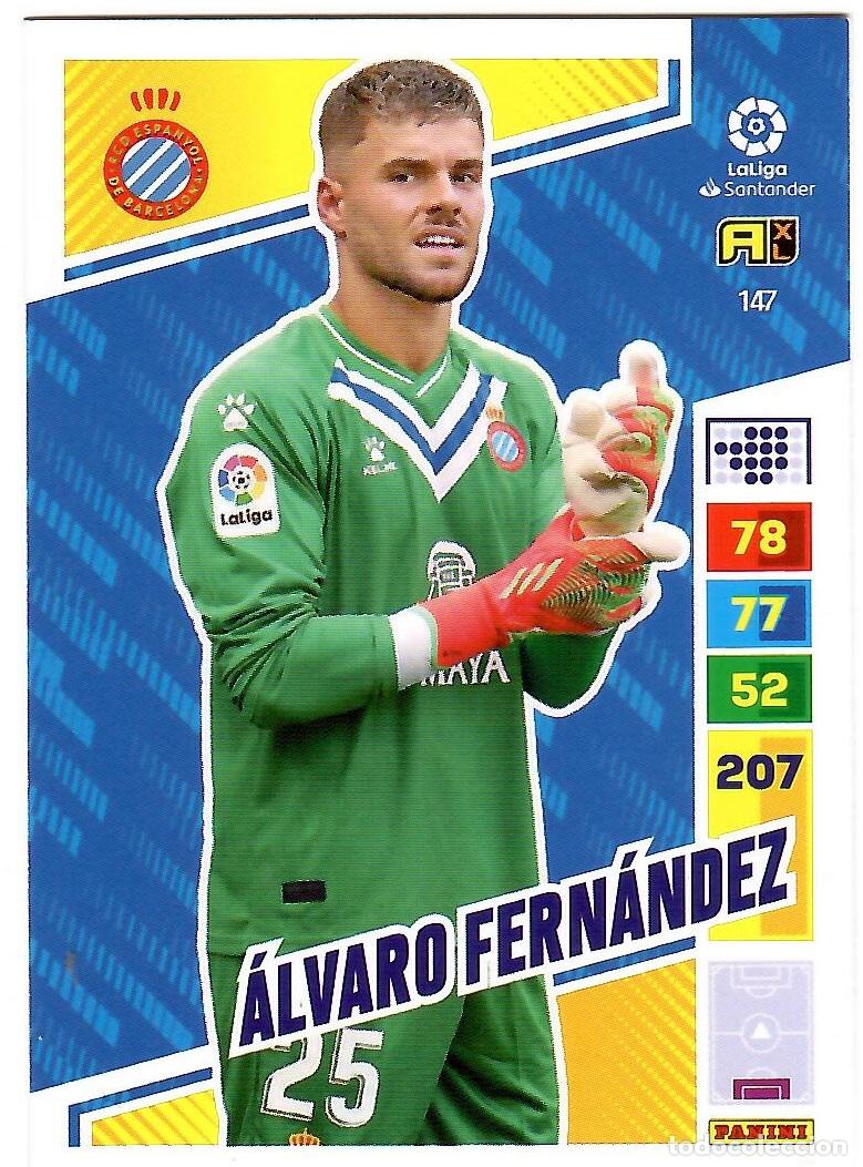 Cromos de f&uacute;tbol: Alvaro Fernandez (R.C.D. Espanyol), n&ordm; 147: Cromo del album de futbol Adrenalyn 2022-23