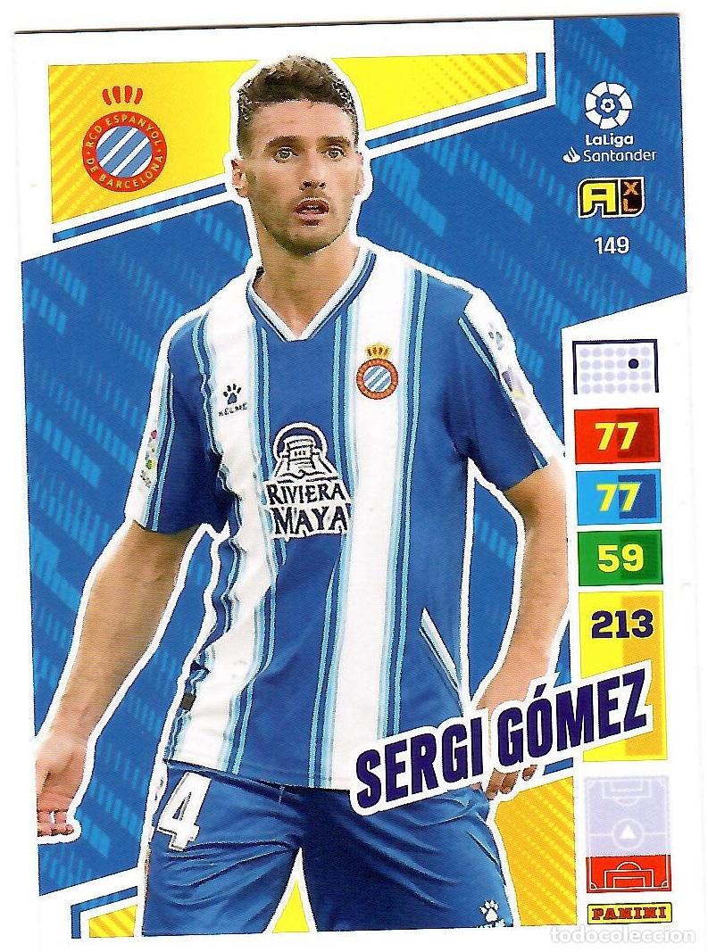 Cromos de f&uacute;tbol: Sergi Gomez (R.C.D. Espanyol), n&ordm; 149: Cromo del album de futbol Adrenalyn 2022-23