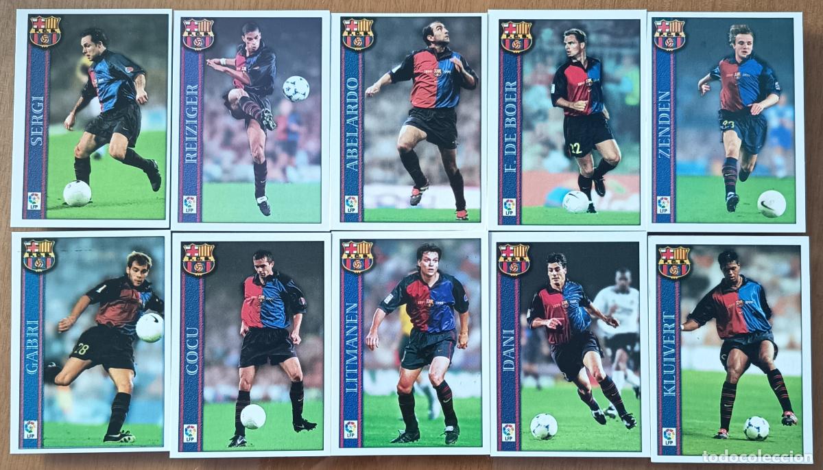 Cromos de f&uacute;tbol: FC BARCELONA. LAS FICHAS DE LA LIGA 2001. MUNDICROMO