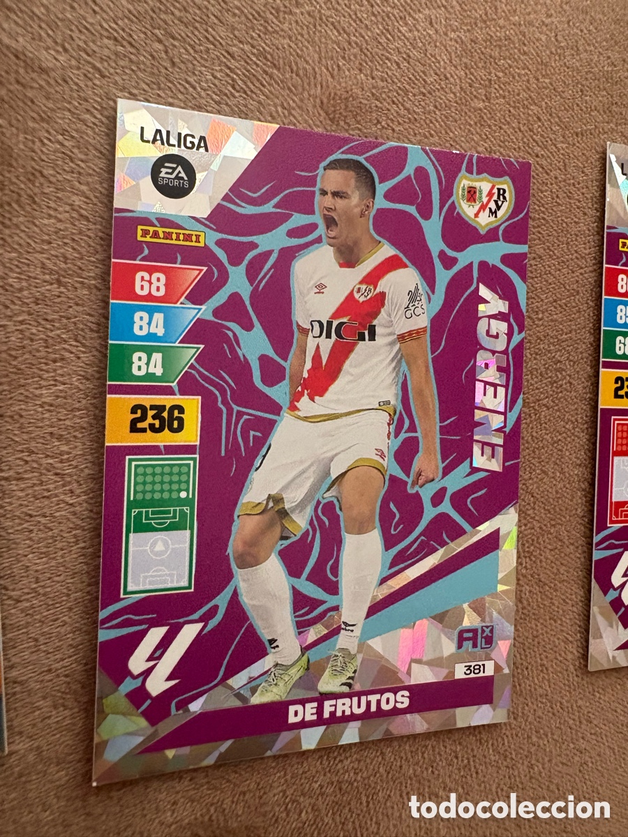 Cromos de f&uacute;tbol: 381 De Frutos Rayo Vallecano Energy Adrenalyn XL 2023 2024 (23/24)