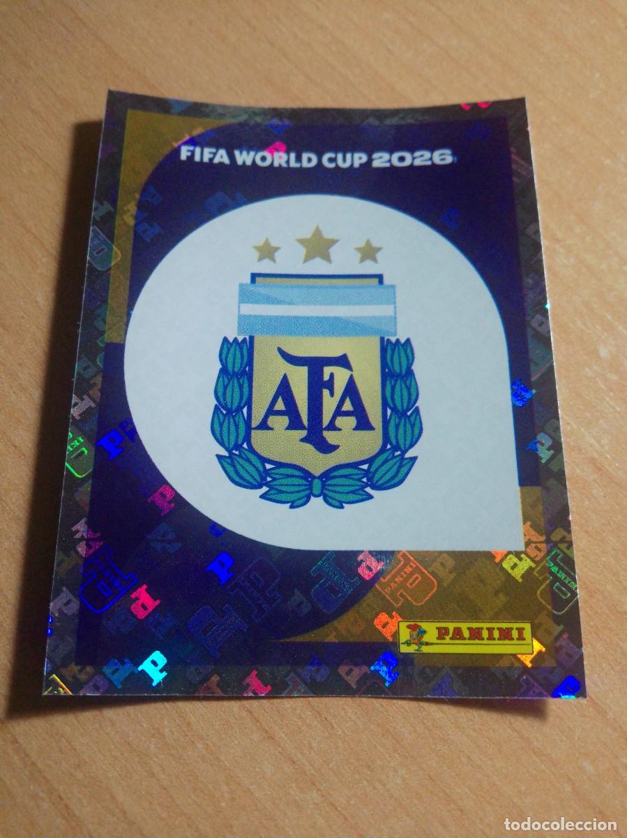 Cromos de f&uacute;tbol: ARG 1 ESCUDO DE ARGENTINA MUNDIAL FIFA WORLD CUP 2026 26 PANINI STICKERS NUEVO