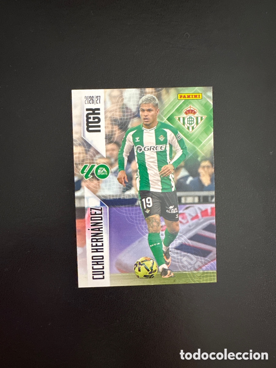 Cromos de f&uacute;tbol: CUCHO HERN&Aacute;NDEZ BETIS NUMERO 107 MEGACRACKS 2026 2027