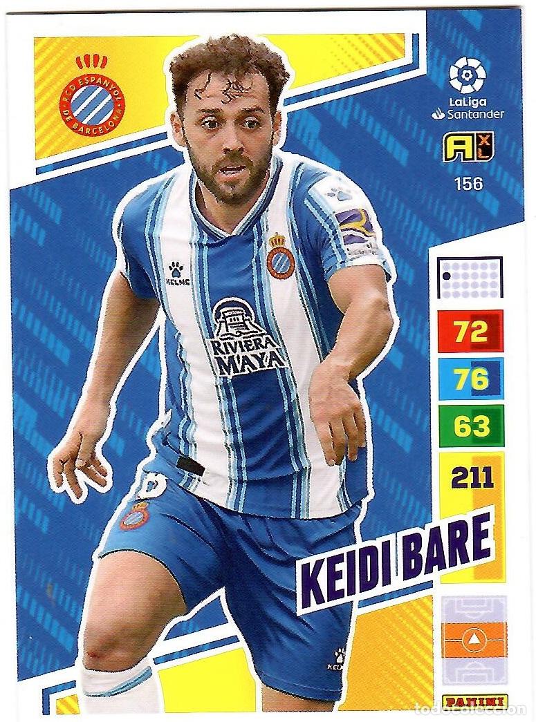 Cromos de f&uacute;tbol: Keidi Bare (R.C.D. Espanyol), n&ordm; 156: Cromo del album de futbol Adrenalyn 2022-23