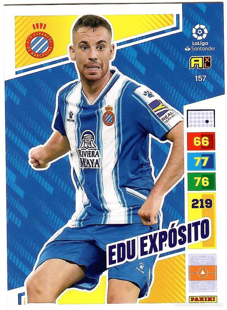 Cromos de f&uacute;tbol: Edu Exposito (R.C.D. Espanyol), n&ordm; 157: Cromo del album de futbol Adrenalyn 2022-23