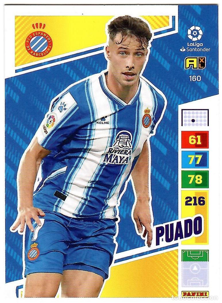 Cromos de f&uacute;tbol: Puado (R.C.D. Espanyol), n&ordm; 160: Cromo del album de futbol Adrenalyn 2022-23