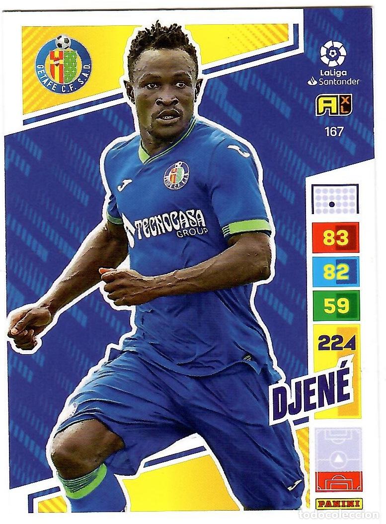 Cromos de f&uacute;tbol: Djene (Getafe), n&ordm; 167: Cromo del album de futbol Adrenalyn 2022-23