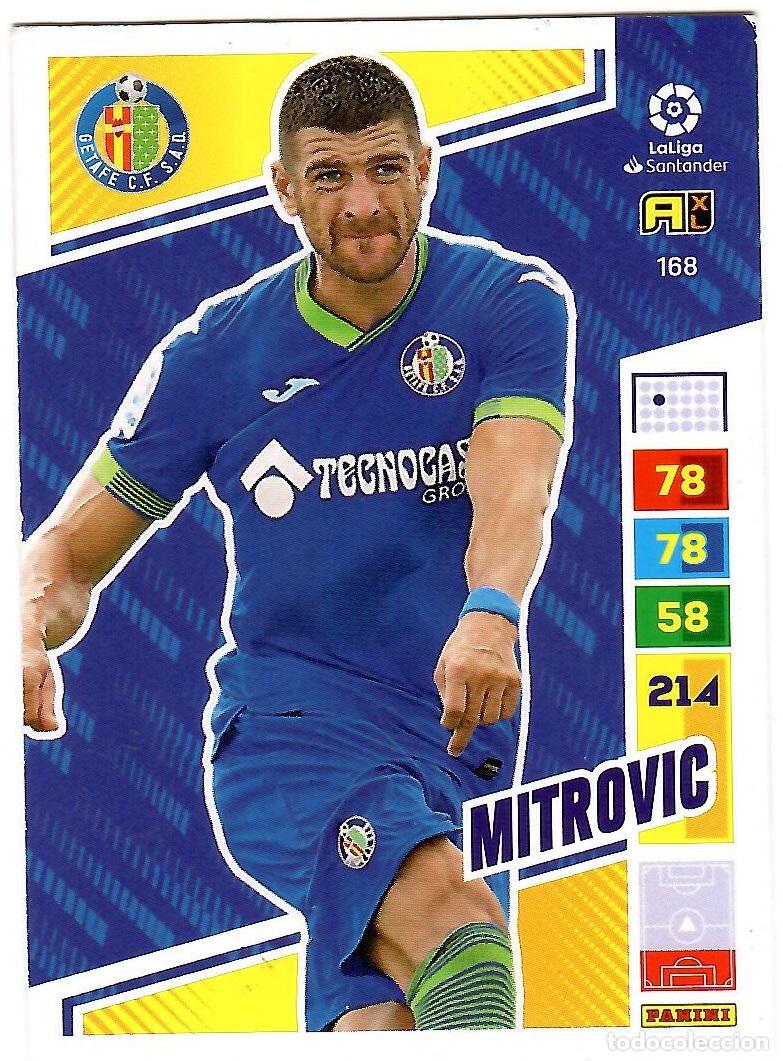 Cromos de f&uacute;tbol: Mitrovic (Getafe), n&ordm; 168: Cromo del album de futbol Adrenalyn 2022-23