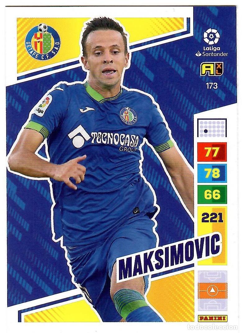 Cromos de f&uacute;tbol: Maksimovic (Getafe), n&ordm; 173: Cromo del album de futbol Adrenalyn 2022-23