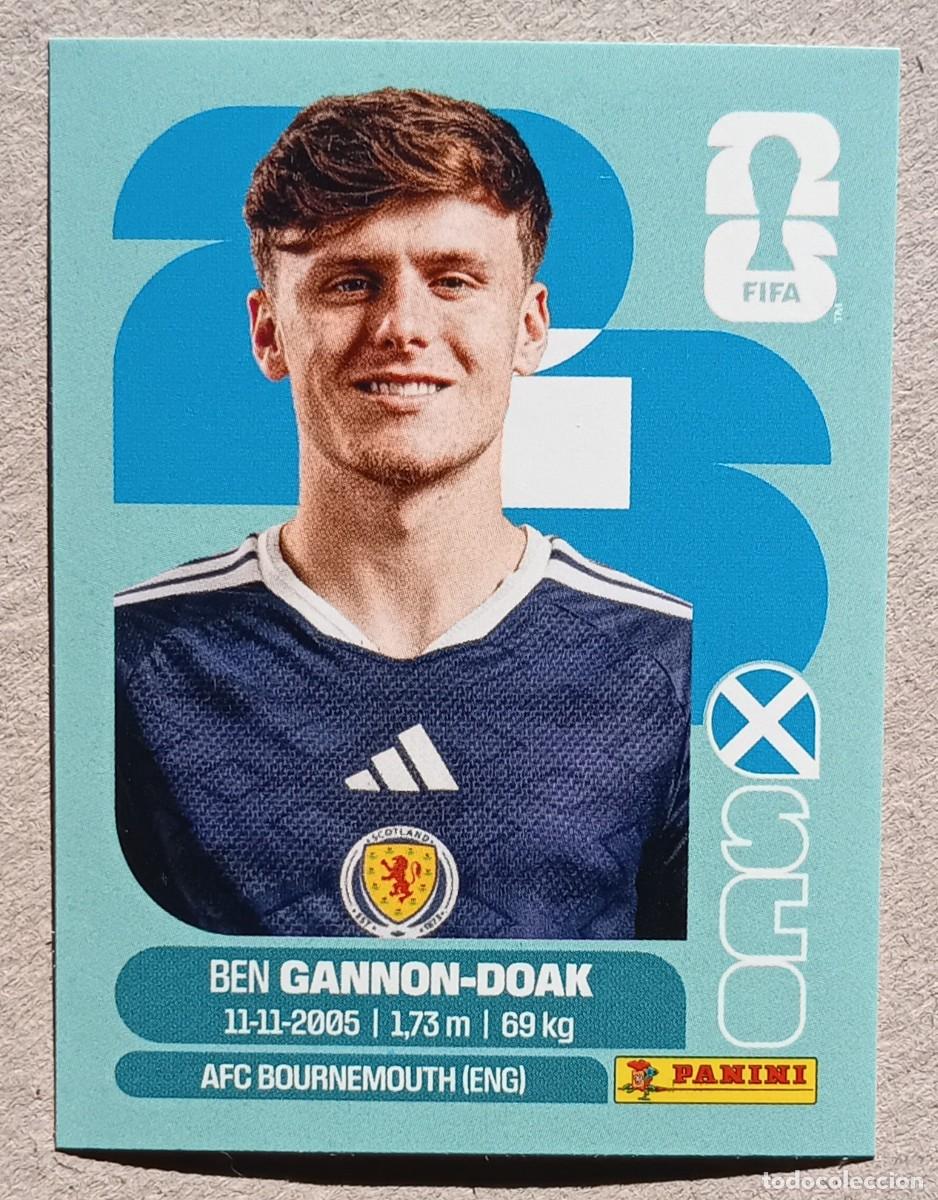 Cromos de f&uacute;tbol: Figurina Panini 2026 Cromo World Cup Usa Mundial 2026 Ben Gannnon Doak Scotland n SCO 20