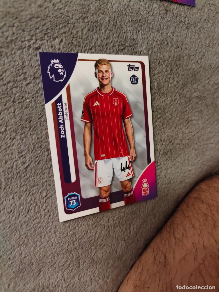 Cromos de f&uacute;tbol: 241 PREMIER LEAGUE 2025 26 ZACH ABBOTT ROOKIE NOTTINGHAM FOREST TOPPS 25 2026 TRADING CARDS AAL