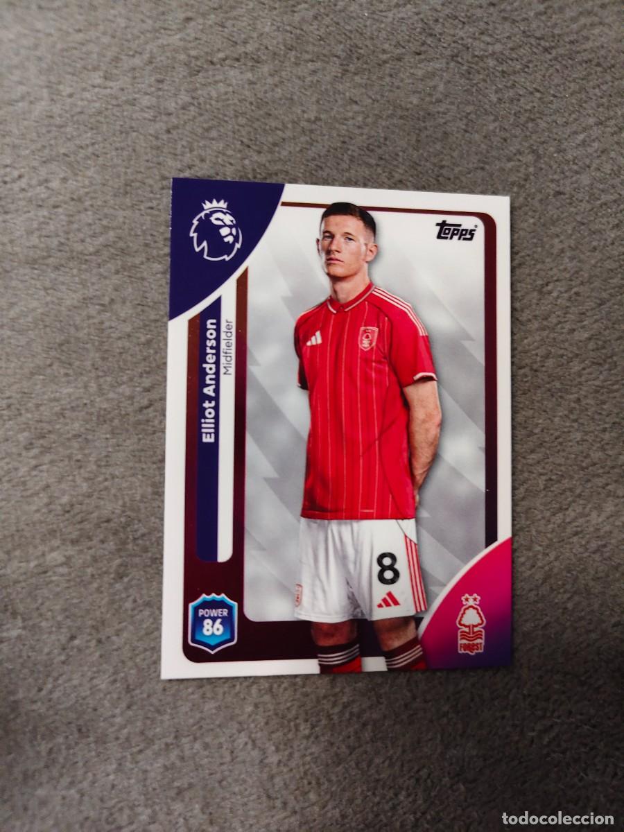 Cromos de f&uacute;tbol: 244 PREMIER LEAGUE 2025 26 ELLIOT ANDERSON NOTTINGHAM FOREST TOPPS 25 2026 TRADING CARDS AAL