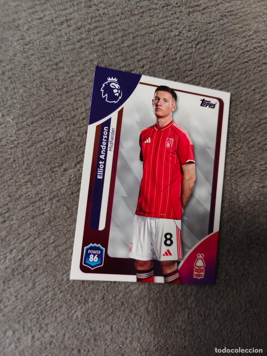 Cromos de f&uacute;tbol: 244 PREMIER LEAGUE 2025 26 ELLIOT ANDERSON NOTTINGHAM FOREST TOPPS 25 2026 TRADING CARDS AAL