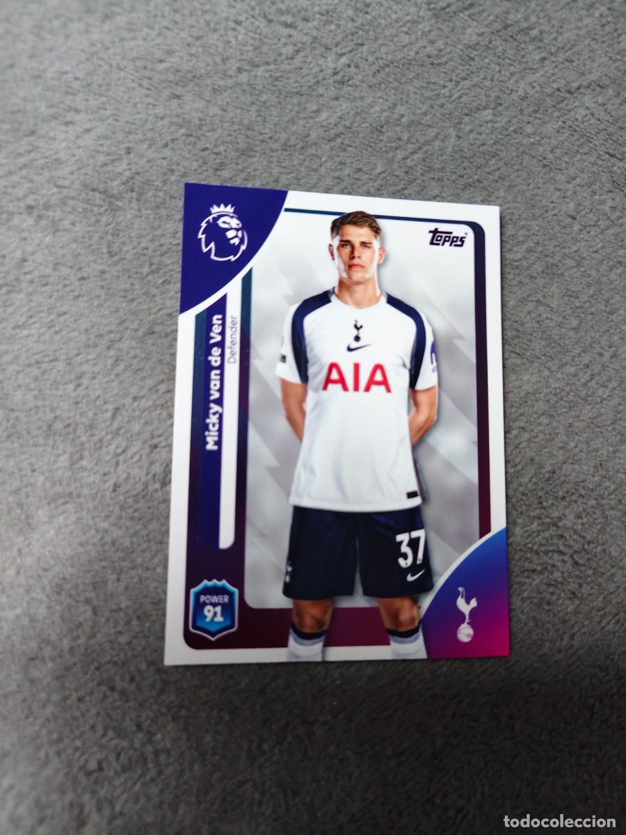 Cromos de f&uacute;tbol: 256 PREMIER LEAGUE 2025 26 MICKY VAN DE VEN TOTTENHAM TOPPS 25 2026 TRADING CARDS AAL